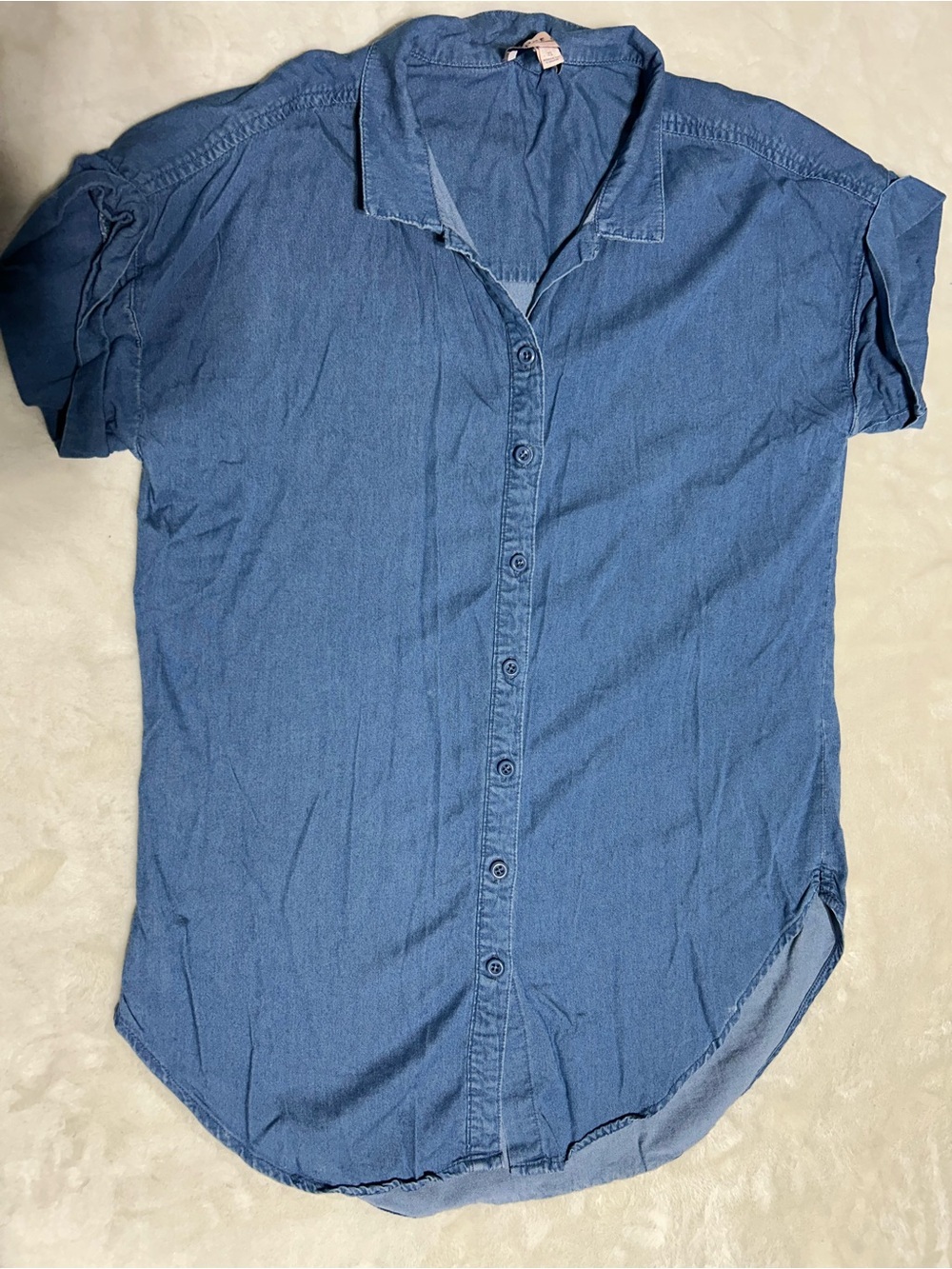 Per Se Denim Button Up Shirt